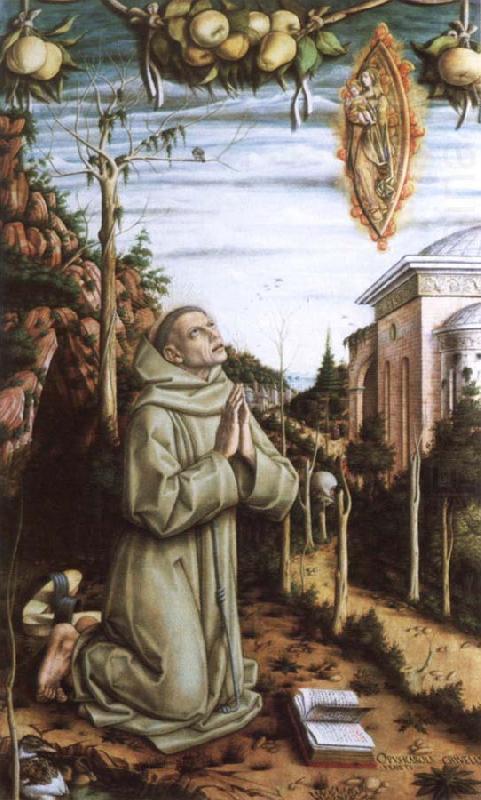 the vision of the blessed gabriele, Carlo Crivelli